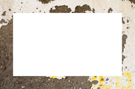 Old Color Grunge Painted Plaster Stucco Wall Vintage Weathered Frame With Abstract Antique Cracked...