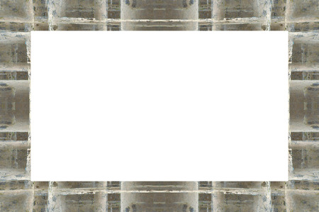 Old Color Grunge Painted Plaster Stucco Wall Vintage Weathered Frame With Abstract Antique Cracked...