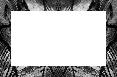 Old Color Grunge Painted Plaster Stucco Wall Vintage Weathered Frame With Abstract Antique Cracked Scratched Texture And Retro Pattern. Empty Space For Image Or Text.  3:2 Aspect Ratioの写真素材