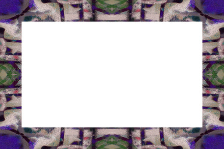 Old Color Grunge Painted Plaster Stucco Wall Vintage Weathered Frame With Abstract Antique Cracked Scratched Texture And Retro Pattern. Empty Space For Image Or Text.  3:2 Aspect Ratioの写真素材