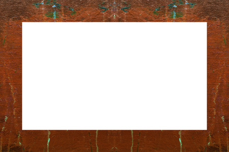 Old Color Grunge Painted Plaster Stucco Wall Vintage Weathered Frame With Abstract Antique Cracked Scratched Texture And Retro Pattern. Empty Space For Image Or Text.  3:2 Aspect Ratioの写真素材