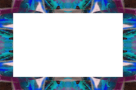 Old Color Grunge Painted Plaster Stucco Wall Vintage Weathered Frame With Abstract Antique Cracked Scratched Texture And Retro Pattern. Empty Space For Image Or Text.  3:2 Aspect Ratioの写真素材