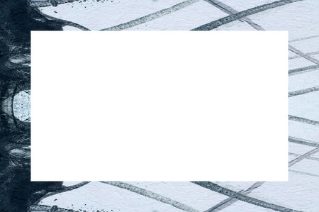 Old Color Grunge Painted Plaster Stucco Wall Vintage Weathered Frame With Abstract Antique Cracked Scratched Texture And Retro Pattern. Empty Space For Image Or Text.  3:2 Aspect Ratioの写真素材