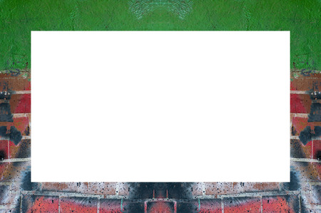 Old Color Grunge Painted Plaster Stucco Wall Vintage Weathered Frame With Abstract Antique Cracked Scratched Texture And Retro Pattern. Empty Space For Image Or Text.  3:2 Aspect Ratioの写真素材