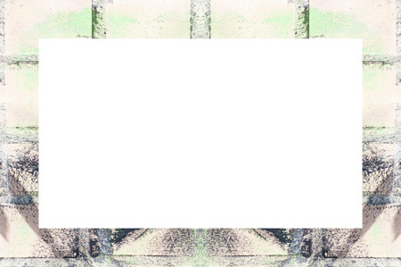 Old Color Grunge Painted Plaster Stucco Wall Vintage Weathered Frame With Abstract Antique Cracked...