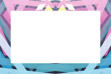 Old Color Grunge Painted Plaster Stucco Wall Vintage Weathered Frame With Abstract Antique Cracked Scratched Texture And Retro Pattern. Empty Space For Image Or Text.  3:2 Aspect Ratioの写真素材