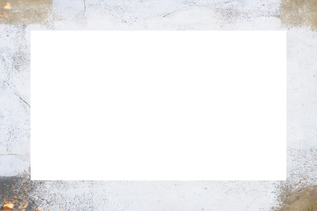 Old Color Grunge Painted Plaster Stucco Wall Vintage Weathered Frame With Abstract Antique Cracked Scratched Texture And Retro Pattern. Empty Space For Image Or Text.  3:2 Aspect Ratioの写真素材