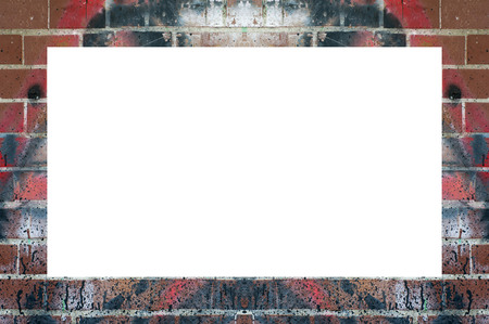 Old Color Grunge Painted Plaster Stucco Wall Vintage Weathered Frame With Abstract Antique Cracked Scratched Texture And Retro Pattern. Empty Space For Image Or Text.  3:2 Aspect Ratioの写真素材