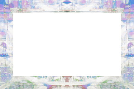 Old Color Grunge Painted Plaster Stucco Wall Vintage Weathered Frame With Abstract Antique Cracked Scratched Texture And Retro Pattern. Empty Space For Image Or Text.  3:2 Aspect Ratioの写真素材