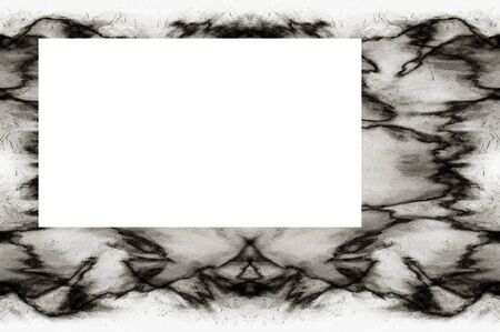 Old Color Grunge Painted Plaster Stucco Wall Vintage Weathered Frame With Abstract Antique Cracked Scratched Texture And Retro Pattern. Empty Space For Image Or Text.  3:2 Aspect Ratioの写真素材