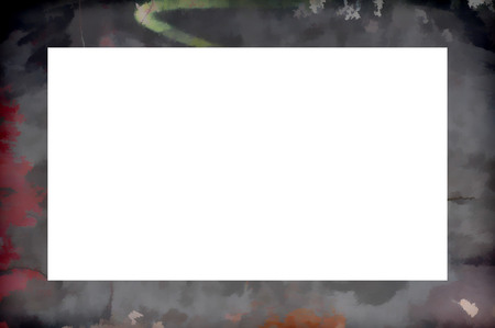 Old Color Grunge Painted Plaster Stucco Wall Vintage Weathered Frame With Abstract Antique Cracked Scratched Texture And Retro Pattern. Empty Space For Image Or Text.  3:2 Aspect Ratioの写真素材