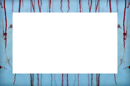 Old Color Grunge Painted Plaster Stucco Wall Vintage Weathered Frame With Abstract Antique Cracked Scratched Texture And Retro Pattern. Empty Space For Image Or Text.  3:2 Aspect Ratioの写真素材