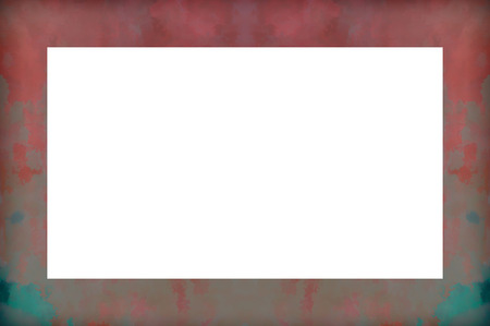 Old Color Grunge Painted Plaster Stucco Wall Vintage Weathered Frame With Abstract Antique Cracked Scratched Texture And Retro Pattern. Empty Space For Image Or Text.  3:2 Aspect Ratioの写真素材