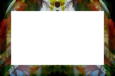 Old Color Grunge Painted Plaster Stucco Wall Vintage Weathered Frame With Abstract Antique Cracked Scratched Texture And Retro Pattern. Empty Space For Image Or Text.  3:2 Aspect Ratioの写真素材