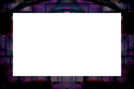 Old Color Grunge Painted Plaster Stucco Wall Vintage Weathered Frame With Abstract Antique Cracked Scratched Texture And Retro Pattern. Empty Space For Image Or Text.  3:2 Aspect Ratioの写真素材