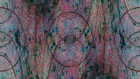 Old Color Grunge Vintage Weathered Background. Abstract Messy Antique Texture With Retro Pattern....