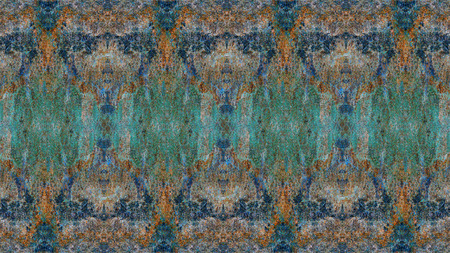 Old antique background with pattern. Modern futuristic painted wall for backdrop or wallpaper with copy space. Close up imageの写真素材