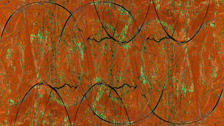Modern futuristic painted wall for backdrop or wallpaper with copy space. Close up image