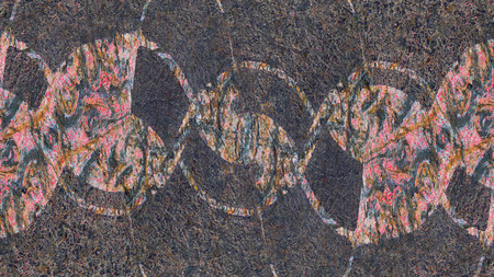 Modern futuristic painted wall for backdrop or wallpaper with copy space. Close up image