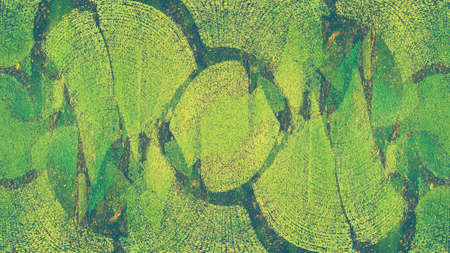 Dyed pattern on material abstract background. Modern futuristic painted wall for backdrop or wallpaper with copy space. Close up imageの写真素材