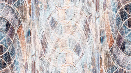 Dyed pattern on material abstract background. Modern futuristic painted wall for backdrop or wallpaper with copy space. Close up imageの写真素材