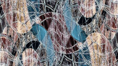 Dyed pattern on material abstract background. Modern futuristic painted wall for backdrop or...