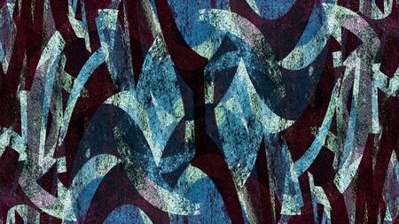 Digital painted grunge background. Modern futuristic painted wall for backdrop or wallpaper with copy space. Close up imageの写真素材