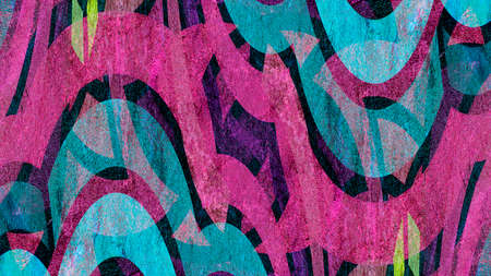 Grunge generated colorful abstract background. Modern futuristic painted wall for backdrop or...
