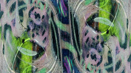 Colorful art decor element style modern pattern for background. Modern futuristic painted wall for...
