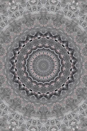 Abstract Colorful Painted Kaleidoscopic Graphic Background. Futuristic Psychedelic Hypnotic Backdrop Pattern With Texture. Folk Ethnic Floral Ornamental Mandala. Vintage Decorative Geometric Mosaicの写真素材