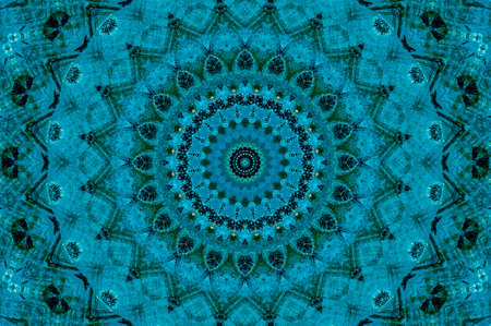 Abstract Colorful Painted Kaleidoscopic Graphic Background. Futuristic Psychedelic Hypnotic Backdrop...