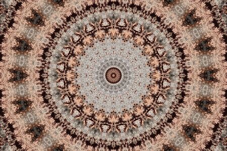Abstract Colorful Painted Kaleidoscopic Graphic Background. Futuristic Psychedelic Hypnotic Backdrop...