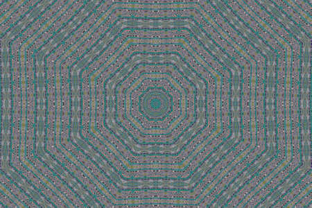 Abstract Colorful Painted Kaleidoscopic Graphic Background. Futuristic Psychedelic Hypnotic Backdrop Pattern With Texture. Folk Ethnic Floral Ornamental Mandala. Vintage Decorative Geometric Mosaicの写真素材