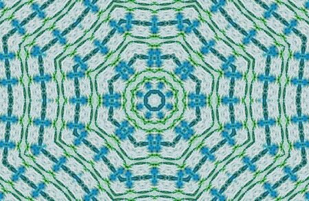 Abstract Colorful Painted Kaleidoscopic Graphic Background. Futuristic Psychedelic Hypnotic Backdrop...