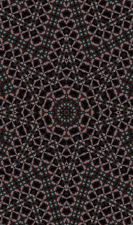 Abstract Colorful Painted Kaleidoscopic Graphic Background. Futuristic Psychedelic Hypnotic Backdrop...