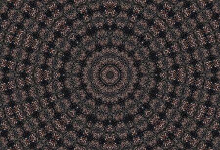 Abstract Colorful Painted Kaleidoscopic Graphic Background. Futuristic Psychedelic Hypnotic Backdrop Pattern With Texture. Folk Ethnic Floral Ornamental Mandala. Vintage Decorative Geometric Mosaicの写真素材
