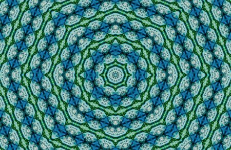 Abstract Colorful Painted Kaleidoscopic Graphic Background. Futuristic Psychedelic Hypnotic Backdrop...