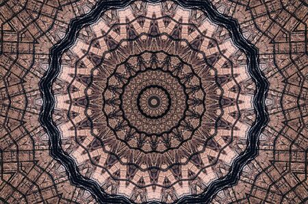 Abstract Colorful Painted Kaleidoscopic Graphic Background. Futuristic Psychedelic Hypnotic Backdrop...