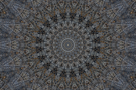 Abstract Colorful Painted Kaleidoscopic Graphic Background. Futuristic Psychedelic Hypnotic Backdrop Pattern With Texture. Folk Ethnic Floral Ornamental Mandala. Vintage Decorative Geometric Mosaicの写真素材