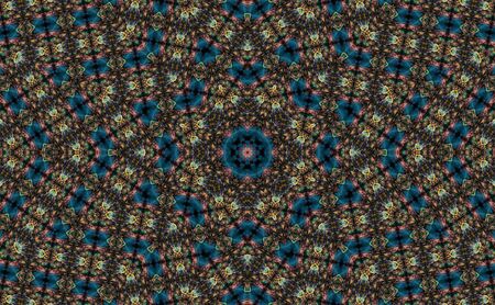 Abstract Colorful Painted Kaleidoscopic Graphic Background. Futuristic Psychedelic Hypnotic Backdrop...