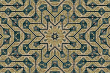 Abstract Colorful Painted Kaleidoscopic Graphic Background. Futuristic Psychedelic Hypnotic Backdrop...
