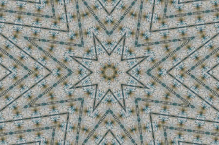 Abstract Colorful Painted Kaleidoscopic Graphic Background. Futuristic Psychedelic Hypnotic Backdrop Pattern With Texture. Folk Ethnic Floral Ornamental Mandala. Vintage Decorative Geometric Mosaicの写真素材