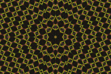Abstract Colorful Painted Kaleidoscopic Graphic Background. Futuristic Psychedelic Hypnotic Backdrop...