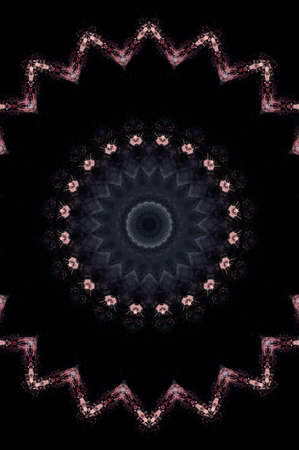 Abstract Colorful Painted Kaleidoscopic Graphic Background. Futuristic Psychedelic Hypnotic Backdrop...