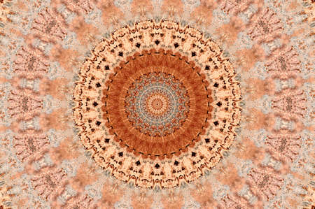 Abstract Colorful Painted Kaleidoscopic Graphic Background. Futuristic Psychedelic Hypnotic Backdrop...