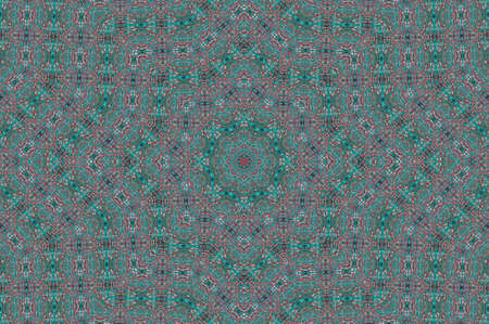 Abstract Colorful Painted Kaleidoscopic Graphic Background. Futuristic Psychedelic Hypnotic Backdrop...