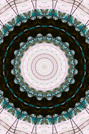 Abstract Colorful Painted Kaleidoscopic Graphic Background. Futuristic Psychedelic Hypnotic Backdrop...