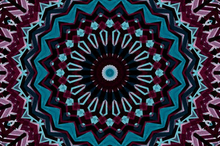 Abstract Colorful Painted Kaleidoscopic Graphic Background. Futuristic Psychedelic Hypnotic Backdrop...