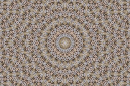Abstract Colorful Painted Kaleidoscopic Graphic Background. Futuristic Psychedelic Hypnotic Backdrop Pattern With Texture. Folk Ethnic Floral Ornamental Mandala. Vintage Decorative Geometric Mosaicの写真素材