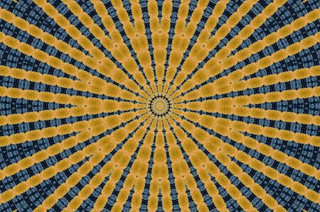 Abstract Colorful Painted Kaleidoscopic Graphic Background. Futuristic Psychedelic Hypnotic Backdrop Pattern With Texture. Folk Ethnic Floral Ornamental Mandala. Vintage Decorative Geometric Mosaicの写真素材